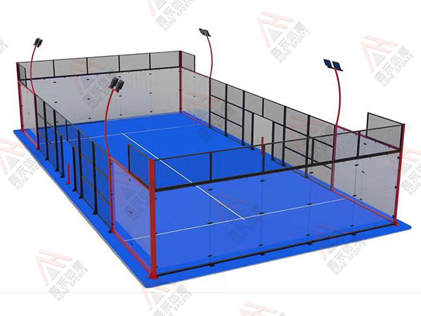 Panoramic board tennis court